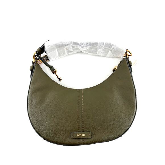 Fossil Women's Loden Green Shae Hobo Bag Size Small - Picture 8 of 12